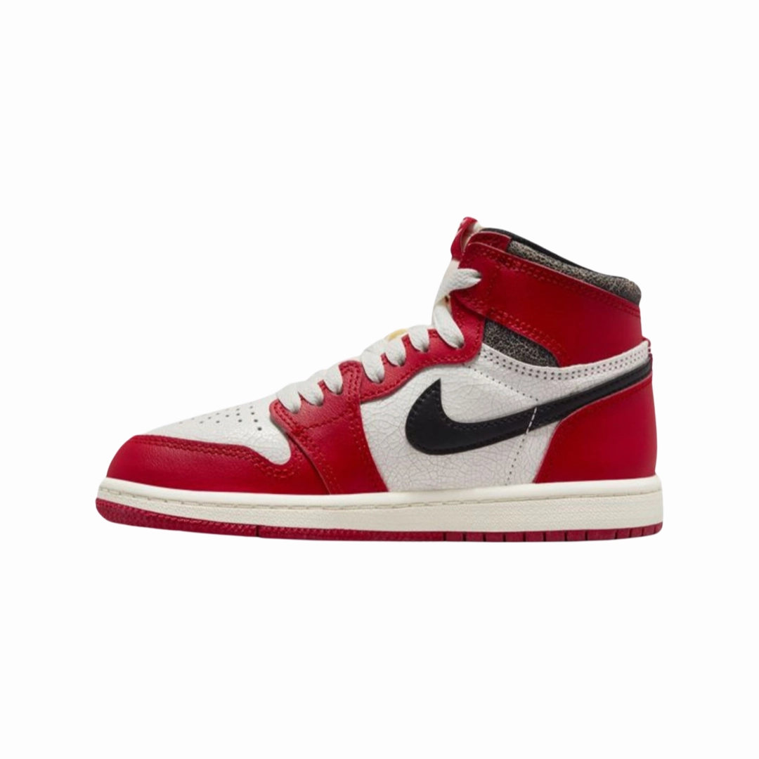 Air Jordan 1 High Retro PS Lost and Found Varsity Red Black Sail Muslin Air Jordan basketball shoes with classic look