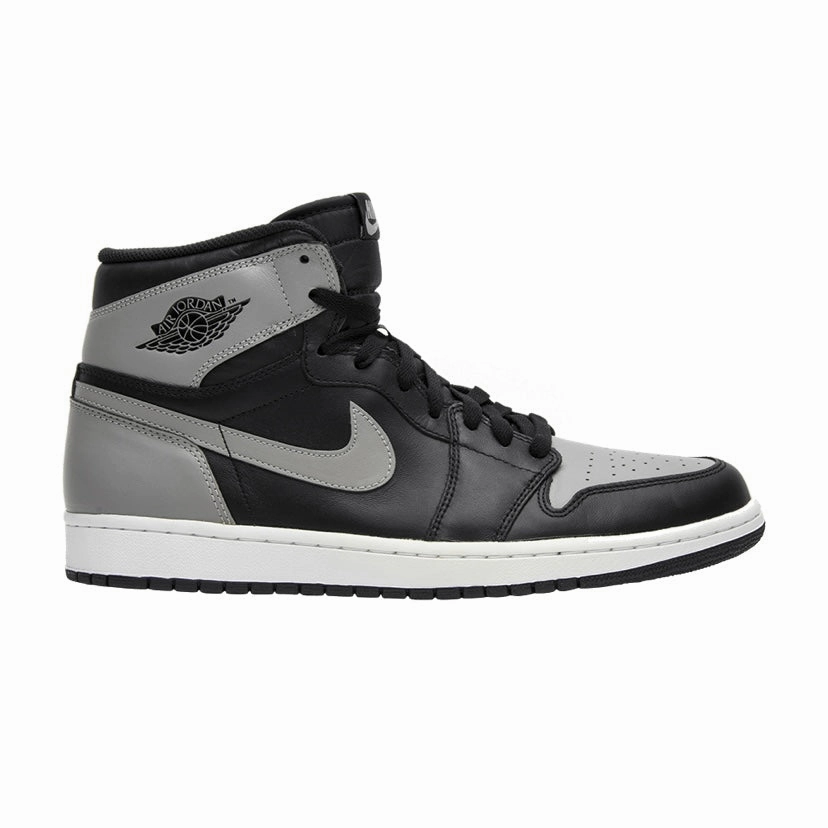 Air Jordan 1 High Retro Shadow 2013 Retro Black Soft Grey Basketball Shoes