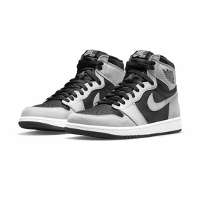 Air Jordan 1 High Retro Shadow 2.0 Black Light Smoke Grey White Air Jordan retro sneakers for street style