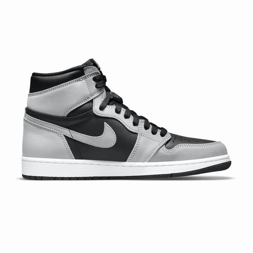 Air Jordan 1 High Retro Shadow 2.0 Black Light Smoke Grey White Retro Sneakers