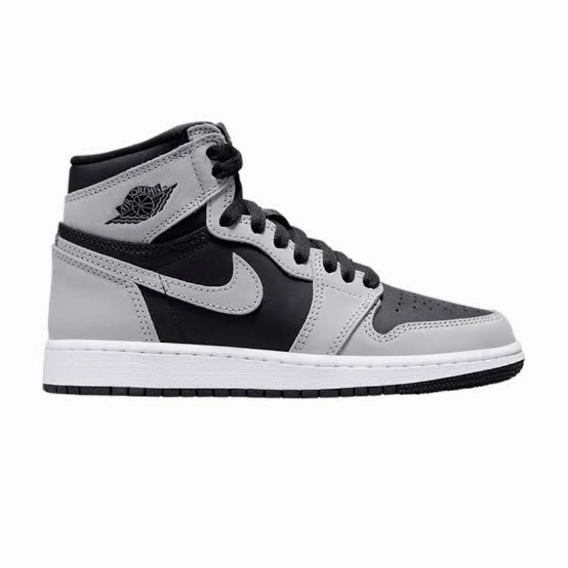 Air Jordan 1 High Retro Shadow 2.0 Black Light Smoke Grey White Retro Sneakers