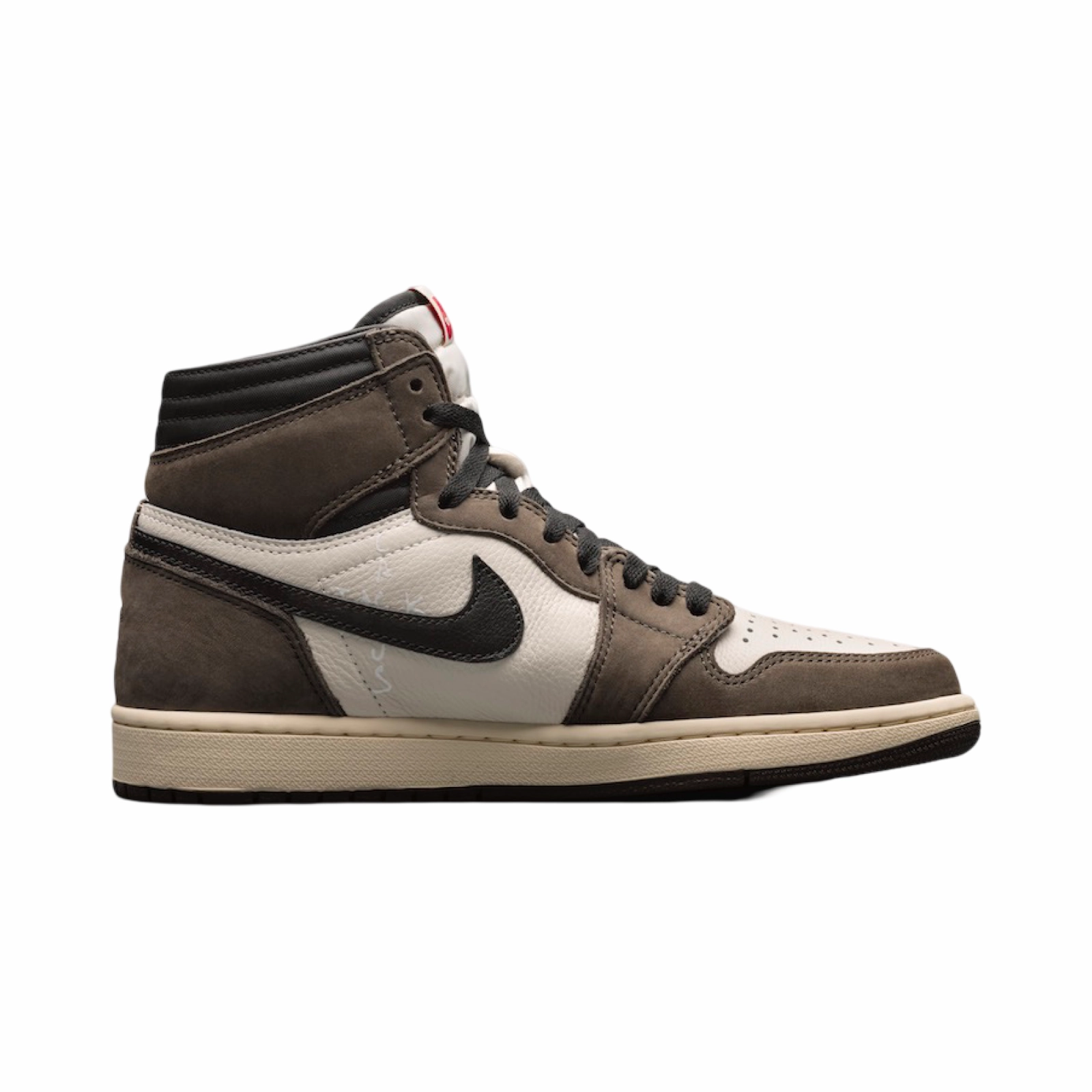 Air Jordan 1 High Retro Travis Scott Mocha Black University Red Retro Sneakers