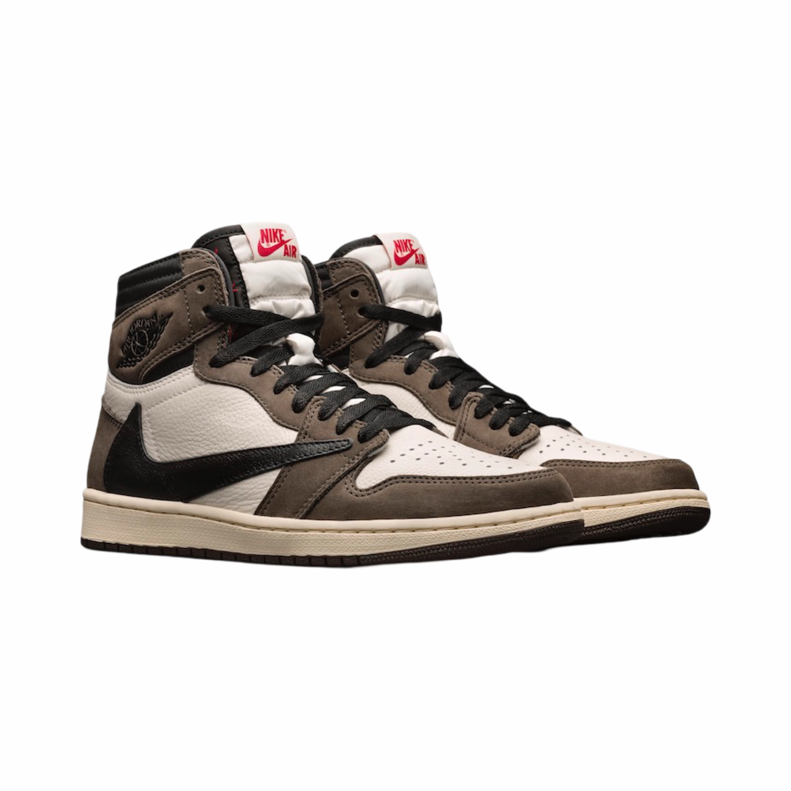 Air Jordan 1 High Retro Travis Scott Mocha Black University Red Retro Sneakers