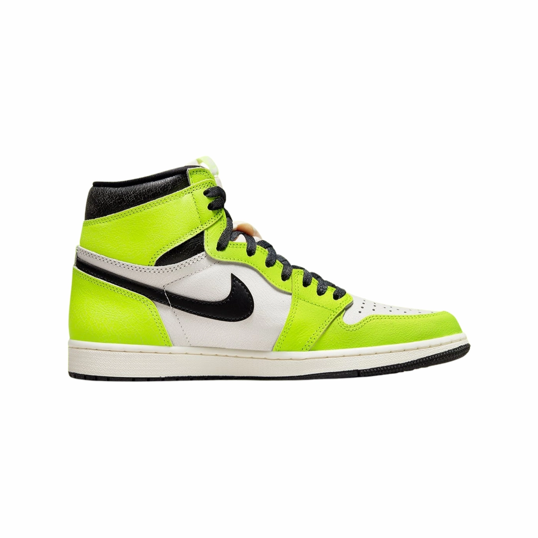 Air Jordan 1 High Retro Visionaire Volt Black Sail Basketball Shoes