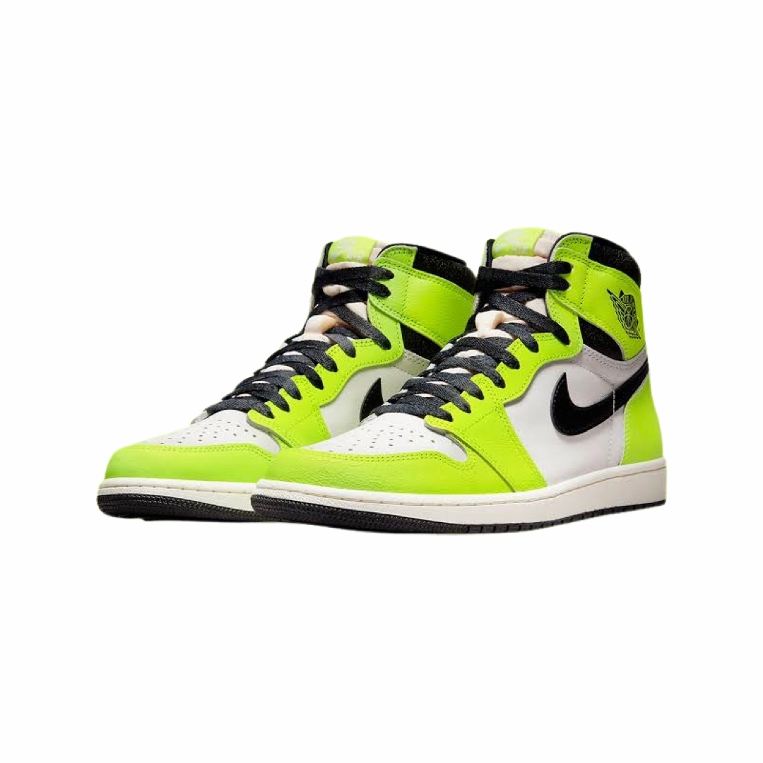 Air Jordan 1 High Retro Visionaire Volt Black Sail Basketball Shoes