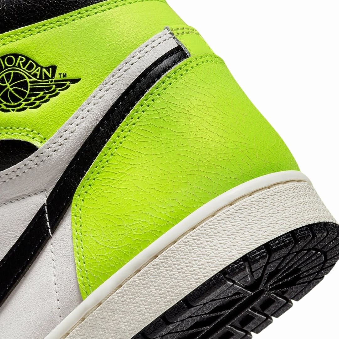 Air Jordan 1 High Retro Visionaire Volt Black Sail Basketball Shoes