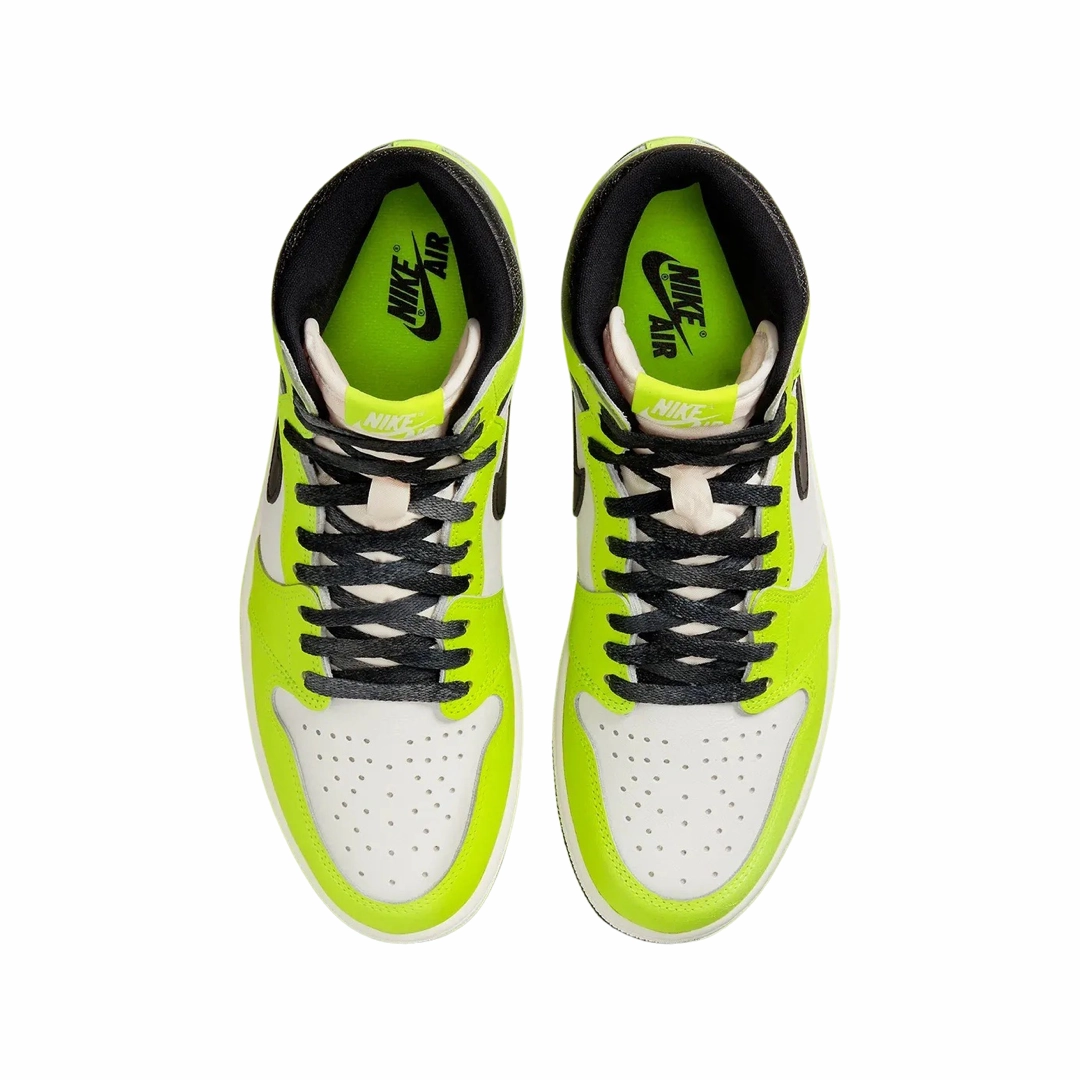 Air Jordan 1 High Retro Visionaire Volt Black Sail Basketball Shoes