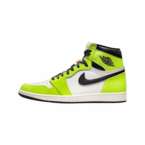 Air Jordan 1 High Retro Visionaire Volt Black Sail Air Jordan basketball shoes with classic look