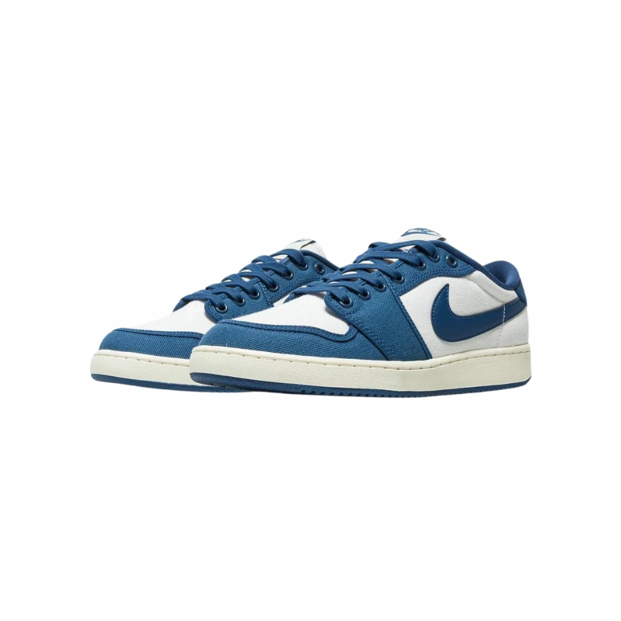 Air Jordan 1 KO Low Kentucky White Dark Royal Blue Sail Basketball Shoes
