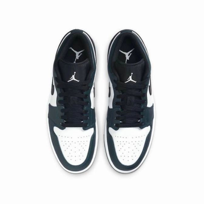 Air Jordan 1 Low Armory Blue Dark Teal White Basketball Shoes