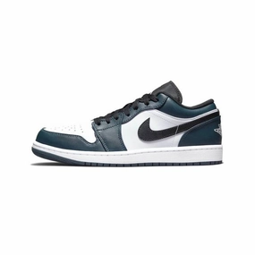 Air Jordan 1 Low Armory Blue Dark Teal White Air Jordan basketball shoes with classic look