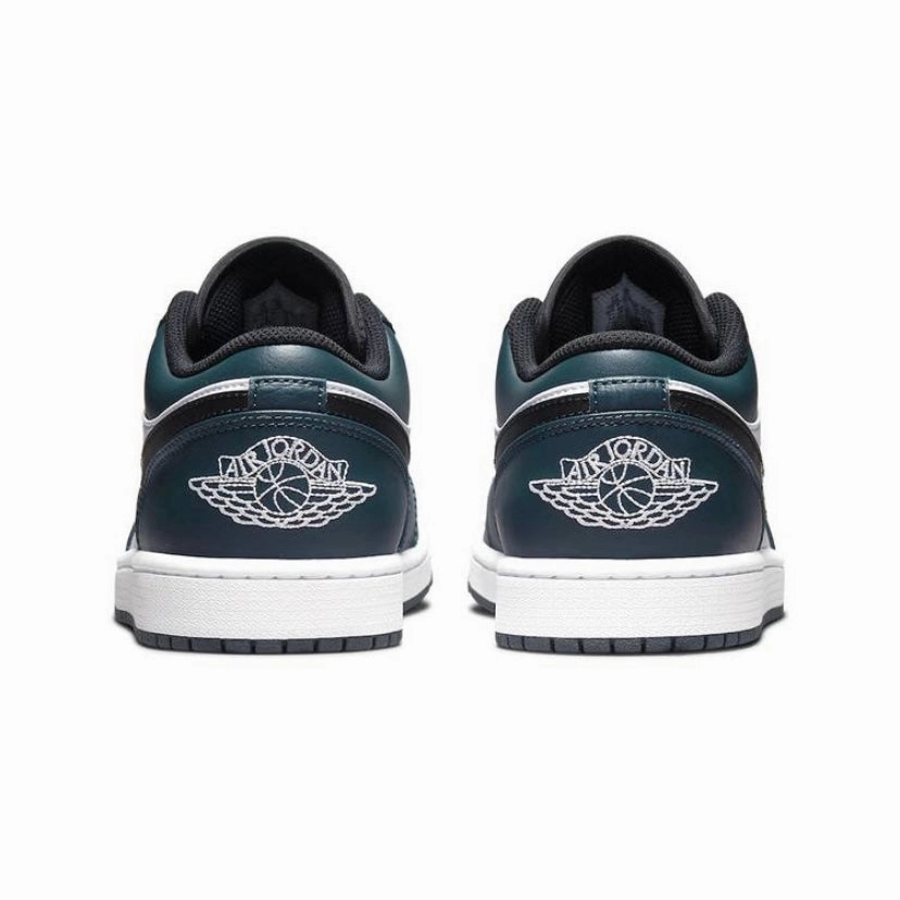 Air Jordan 1 Low Armory Blue Dark Teal White Basketball Shoes