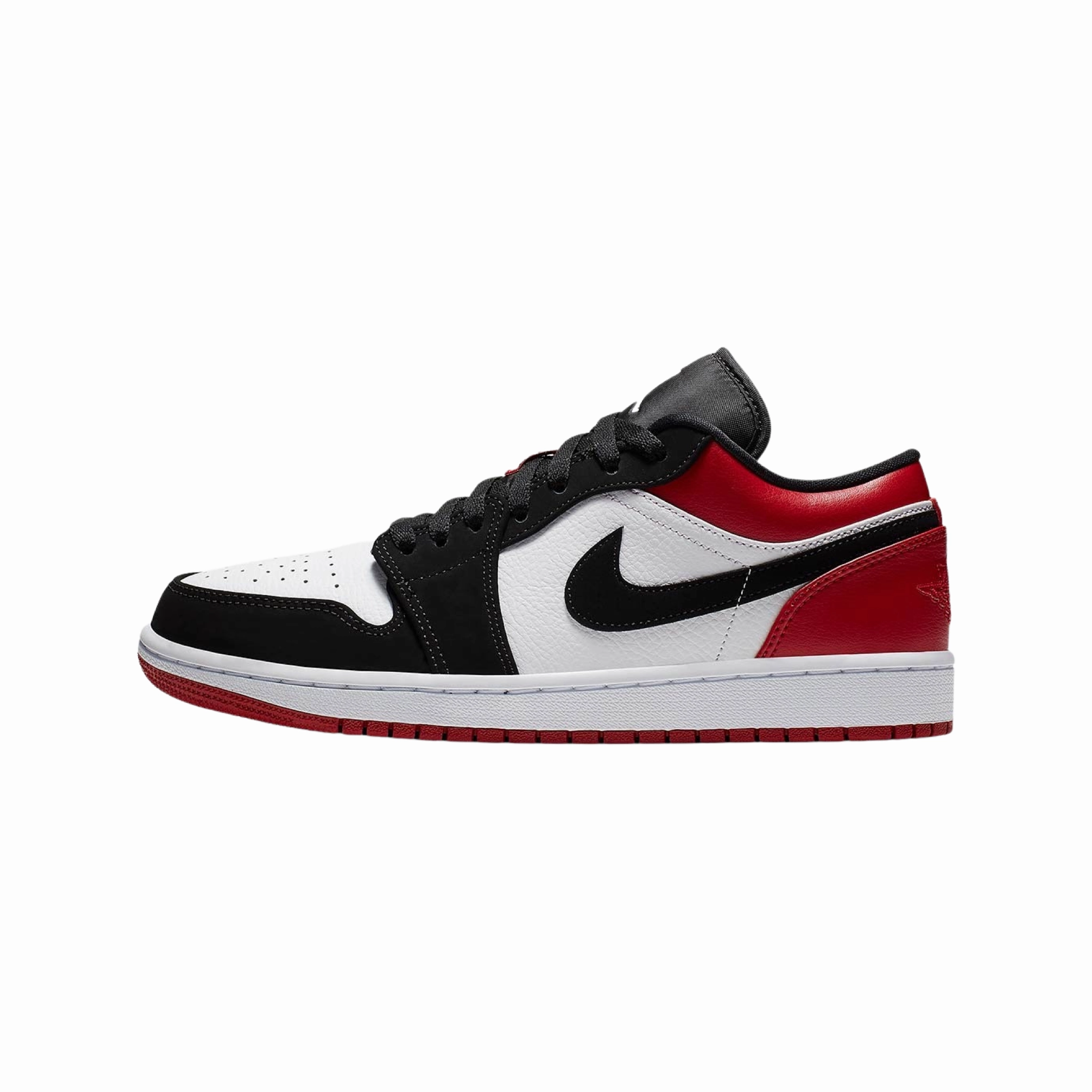 Air Jordan 1 Low Black Toe White Black Gym Red White Air Jordan basketball shoes with classic look
