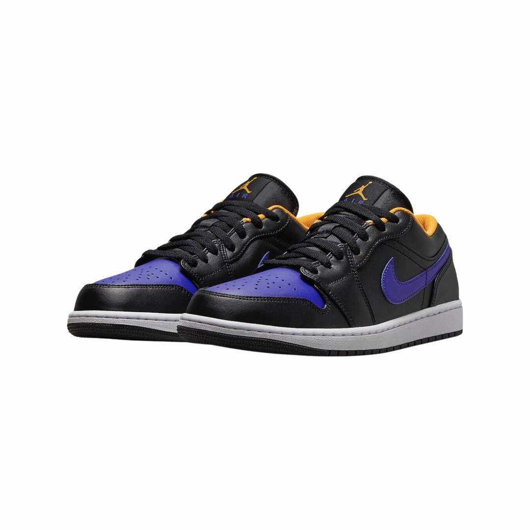 Air Jordan 1 Low Black White Concord Taxi Basketball Shoes