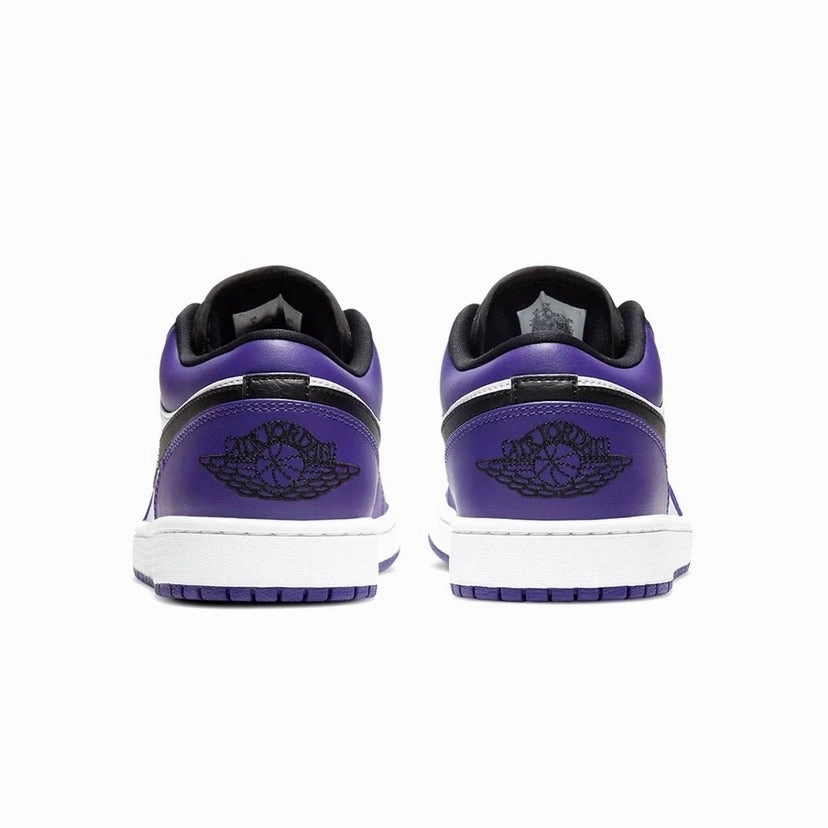 Air Jordan 1 Low Court Purple White Retro Sneakers