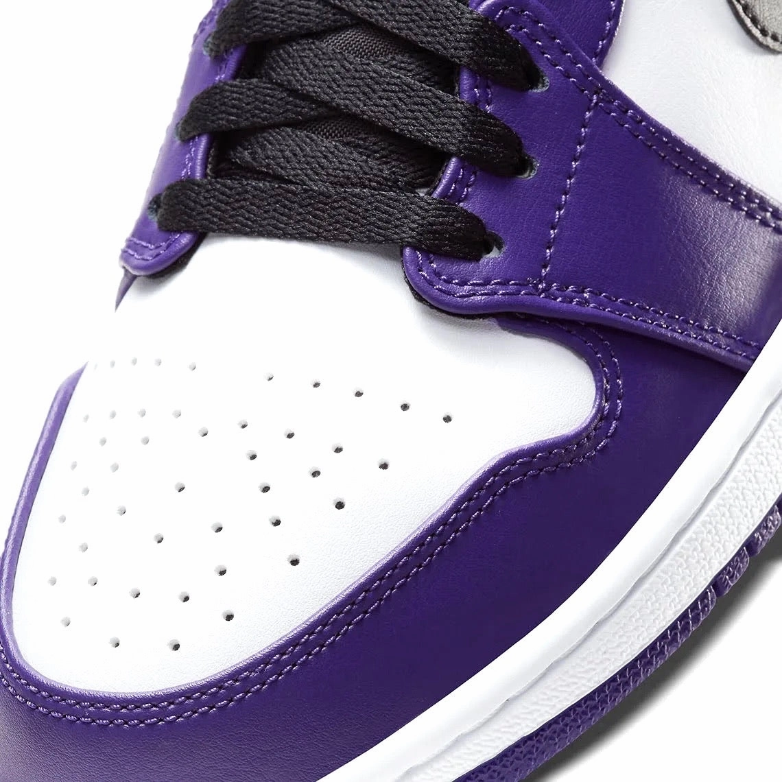 Air Jordan 1 Low Court Purple White Retro Sneakers