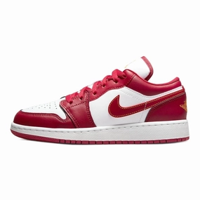 Air Jordan 1 Low GS Cardinal Red White Air Jordan basketball shoes with classic look