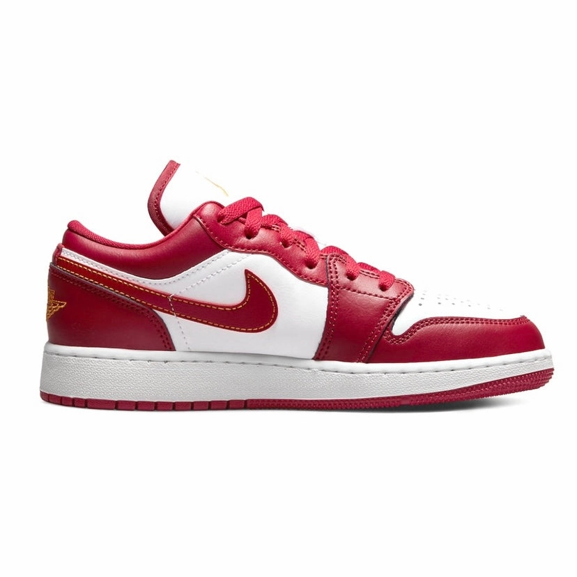 Air Jordan 1 Low GS Cardinal Red White Basketball Shoes