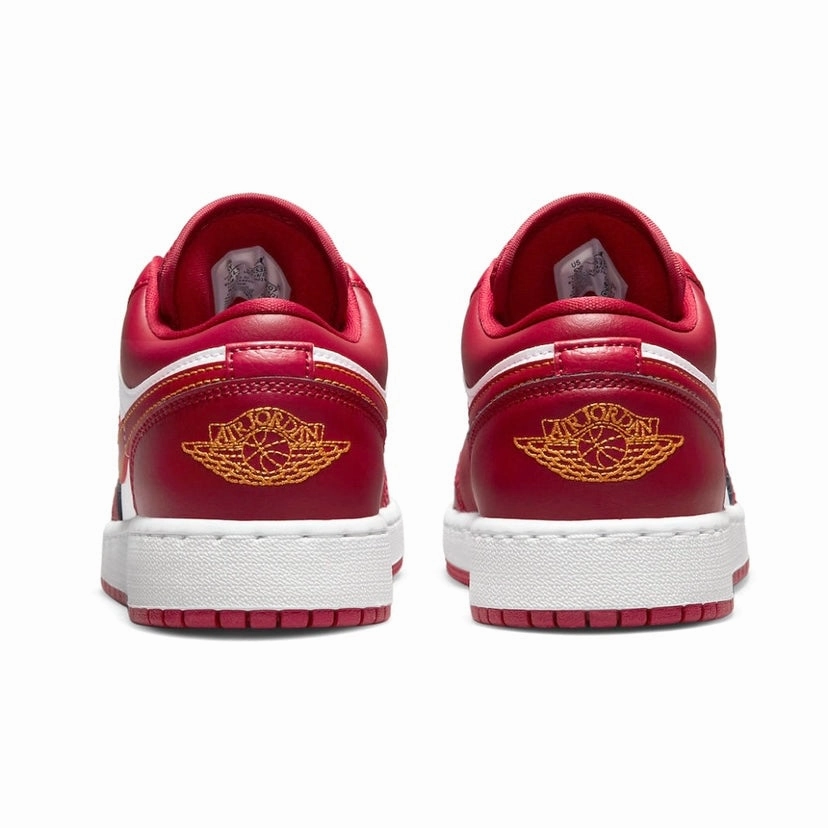 Air Jordan 1 Low GS Cardinal Red White Basketball Shoes