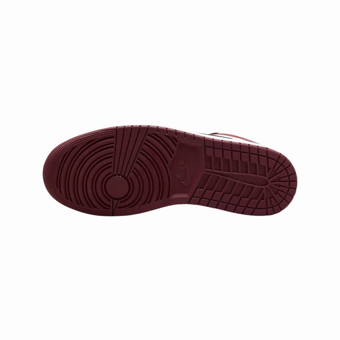 Air Jordan 1 Low GS Cherrywood Bordeaux White Basketball Shoes