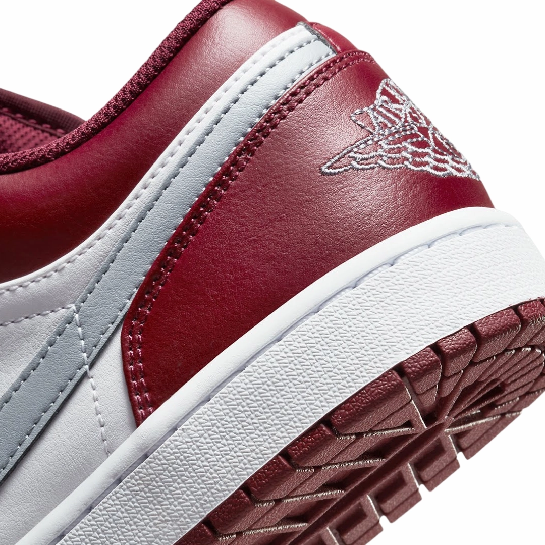 Air Jordan 1 Low GS Cherrywood Bordeaux White Basketball Shoes