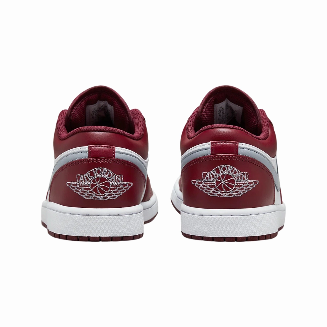 Air Jordan 1 Low GS Cherrywood Bordeaux White Basketball Shoes