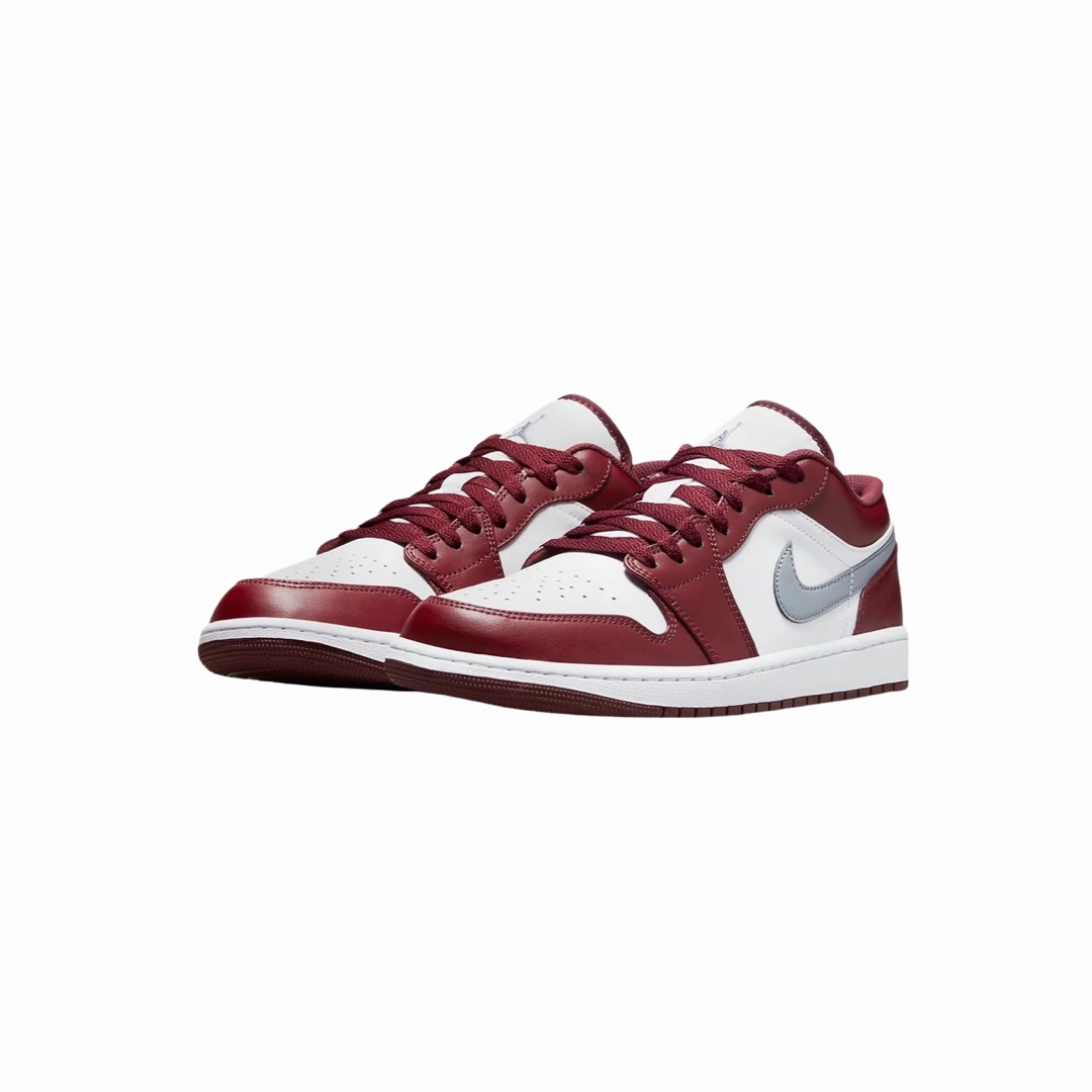 Air Jordan 1 Low GS Cherrywood Bordeaux White Air Jordan basketball shoes with classic look