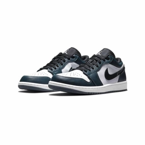 Air Jordan 1 Low GS Dark Teal Armory Blue White Air Jordan basketball shoes with classic look