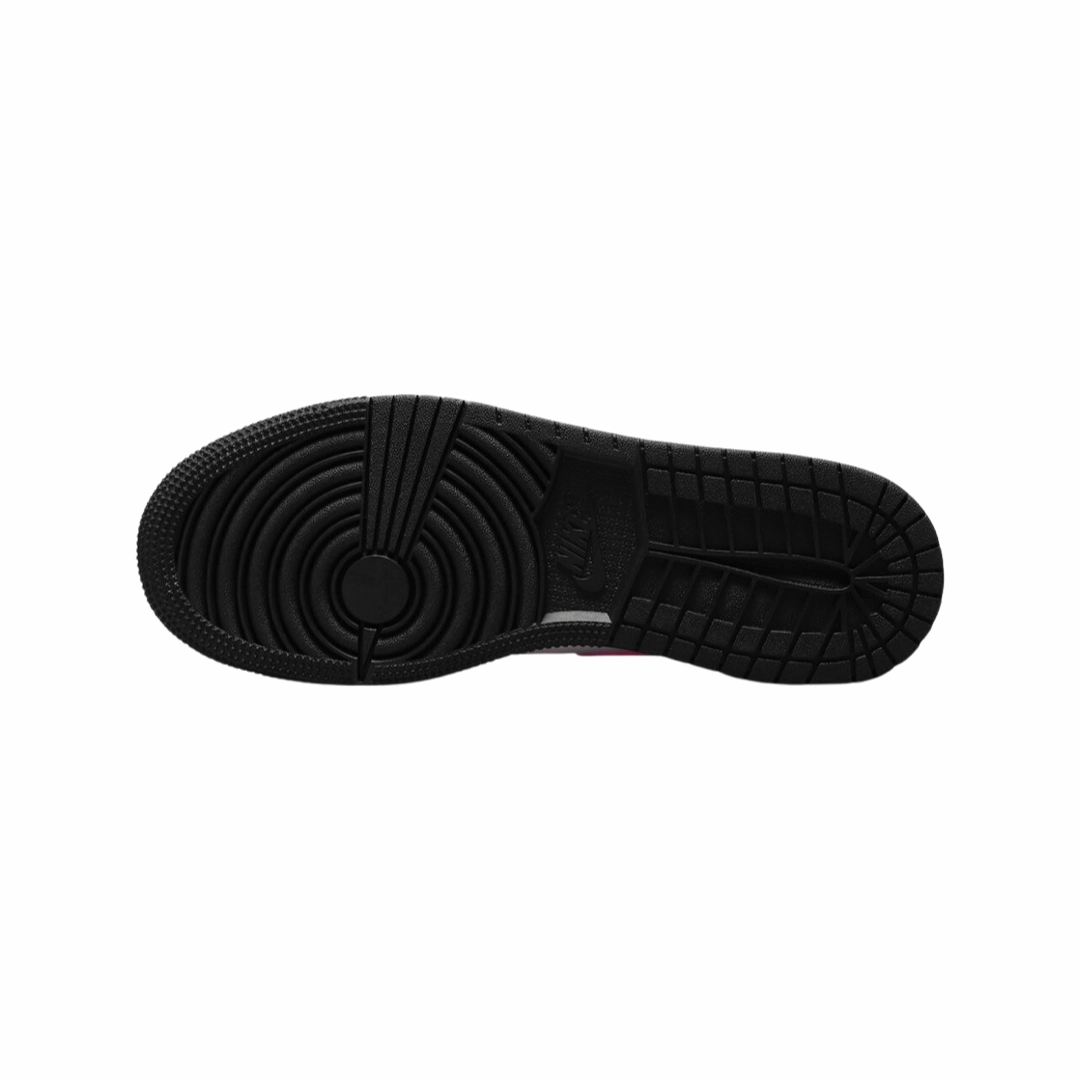 Air Jordan 1 Low GS Fierce Pink Black White Basketball Shoes
