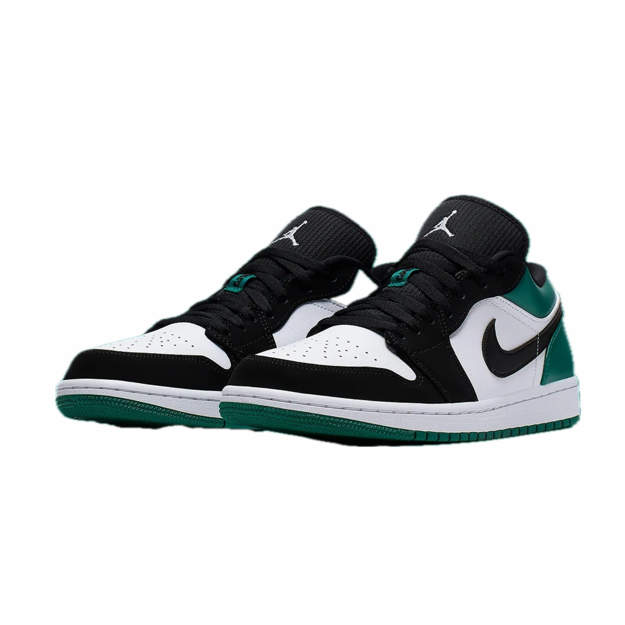 Air Jordan 1 Low (GS) Mystic Green White Black Basketball Shoes
