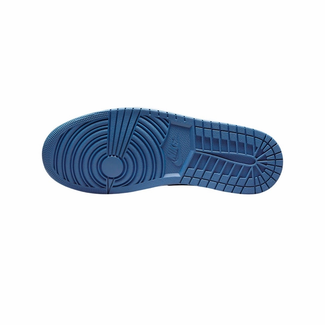 Air Jordan 1 Low GS SE White Dark Marina Blue Basketball Shoes