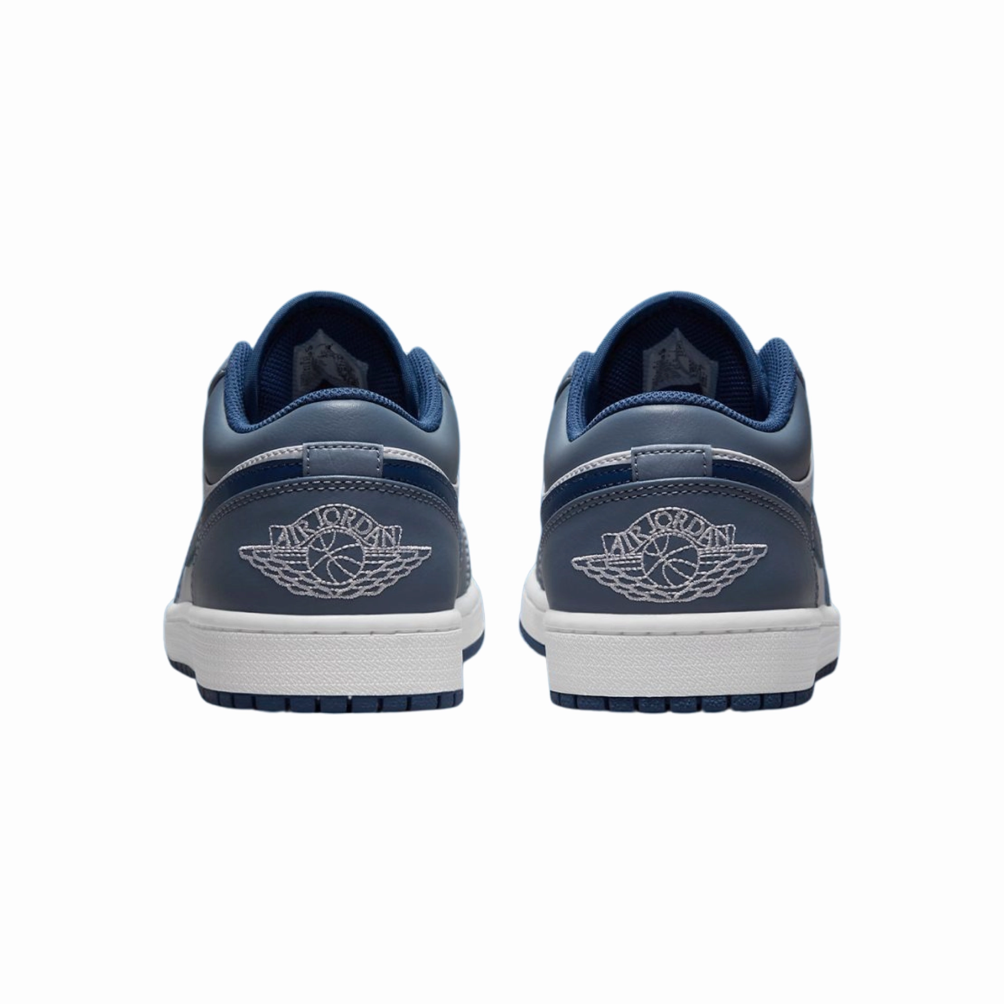 Air Jordan 1 Low GS Slate Blue Navy White Basketball Shoes
