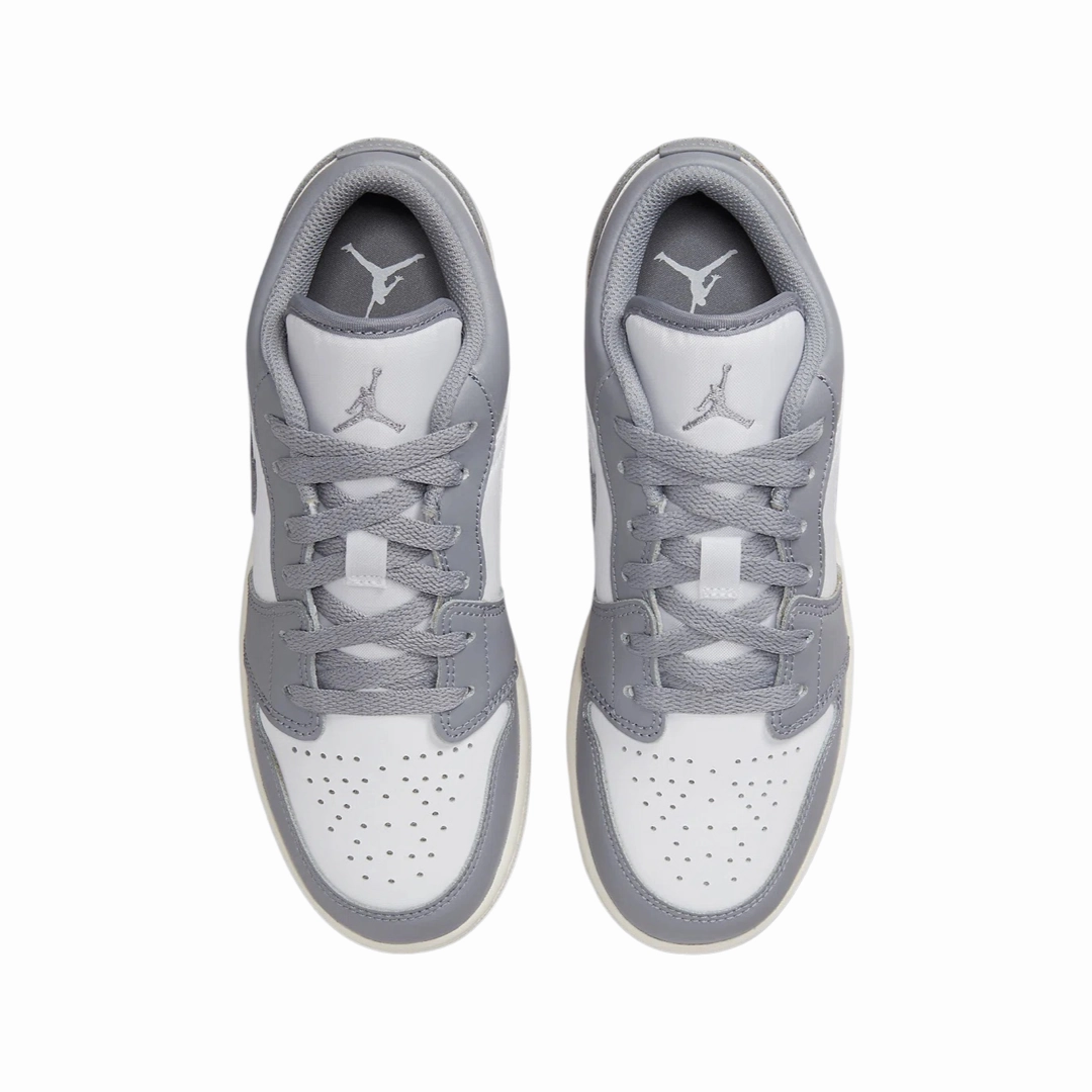 Air Jordan 1 Low GS Stealth White Sail Basketball Shoes