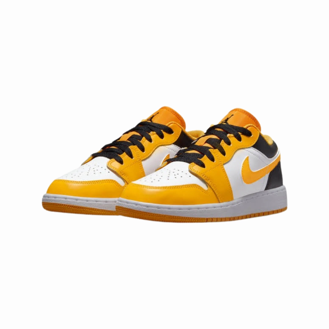 Air Jordan 1 Low GS Taxi Yellow White Black Basketball Shoes