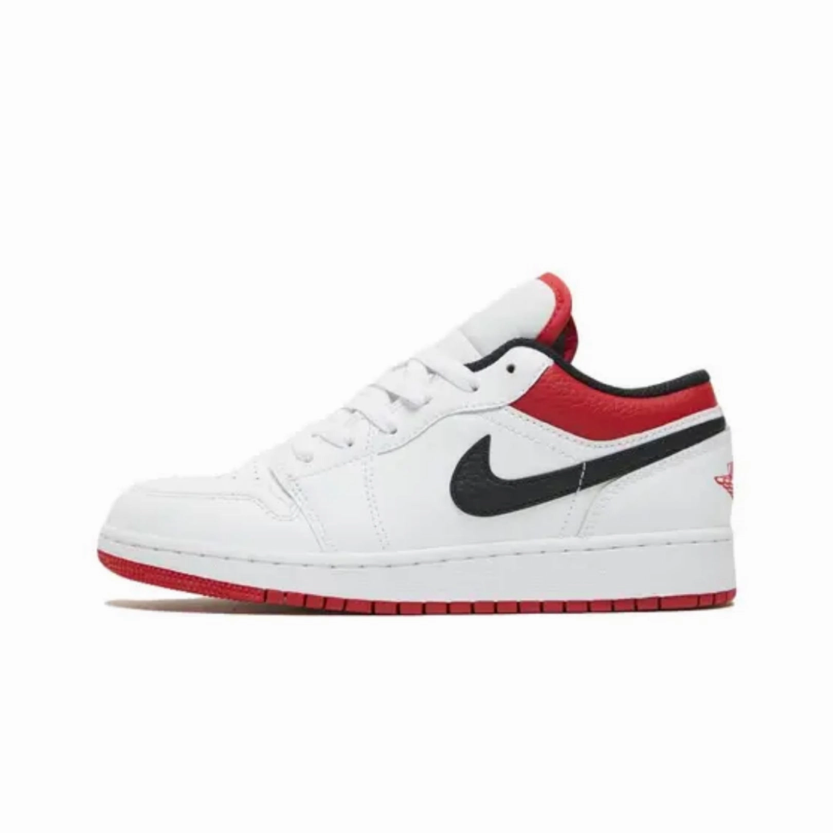 Air Jordan 1 Low GS White Gym Red Air Jordan retro sneakers for street style