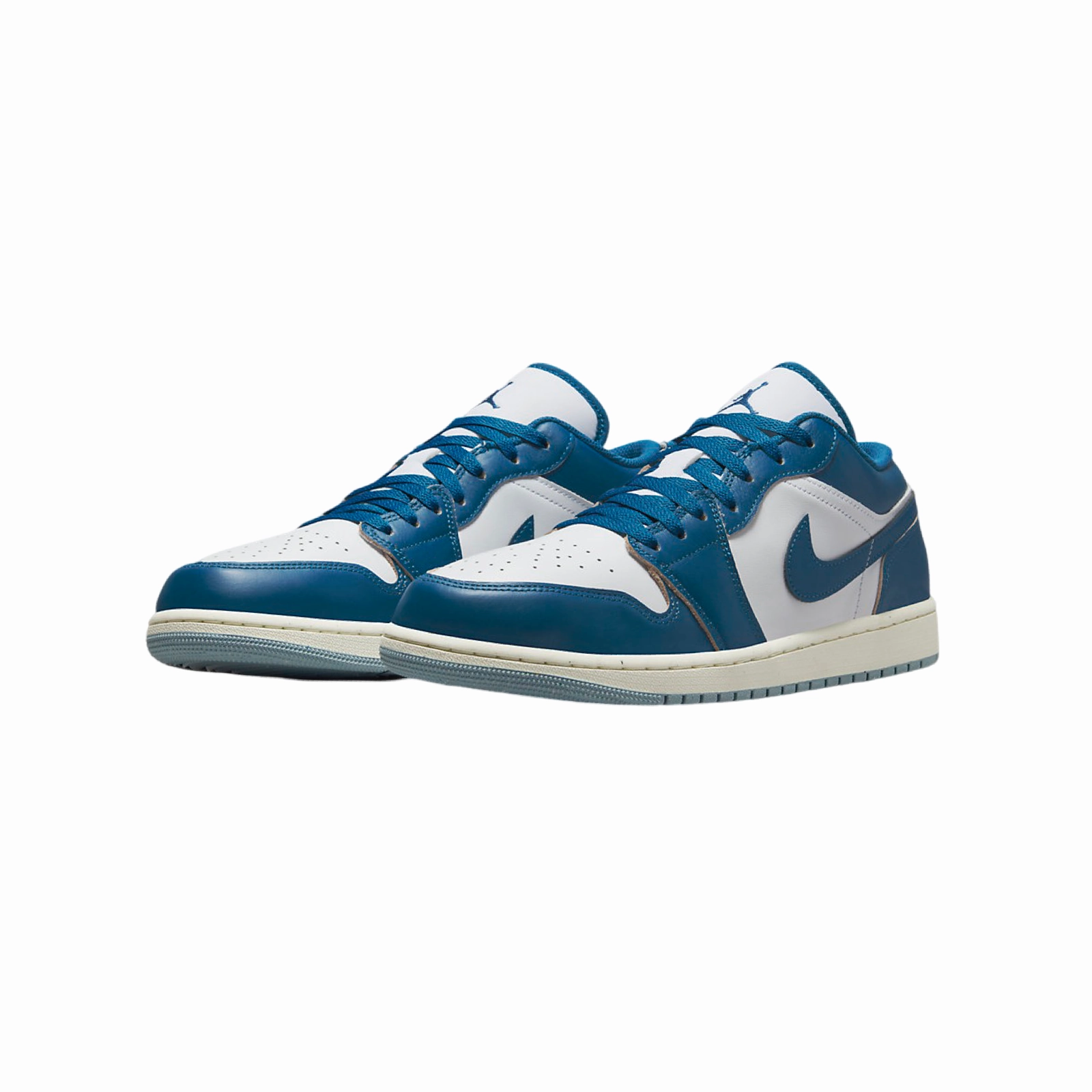 Air Jordan 1 Low Industrial Blue White Basketball Shoes
