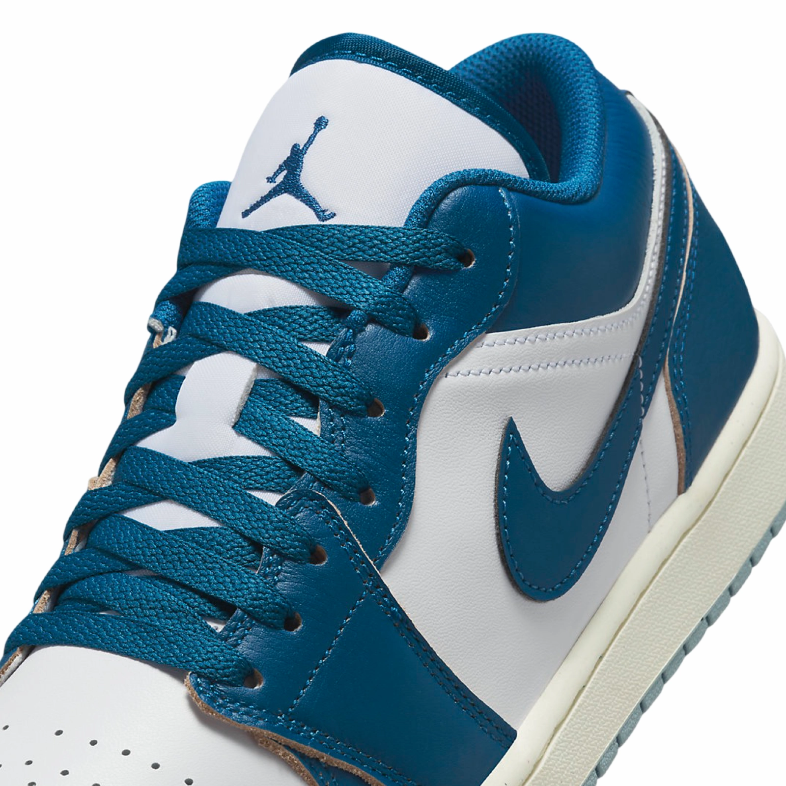 Air Jordan 1 Low Industrial Blue White Basketball Shoes