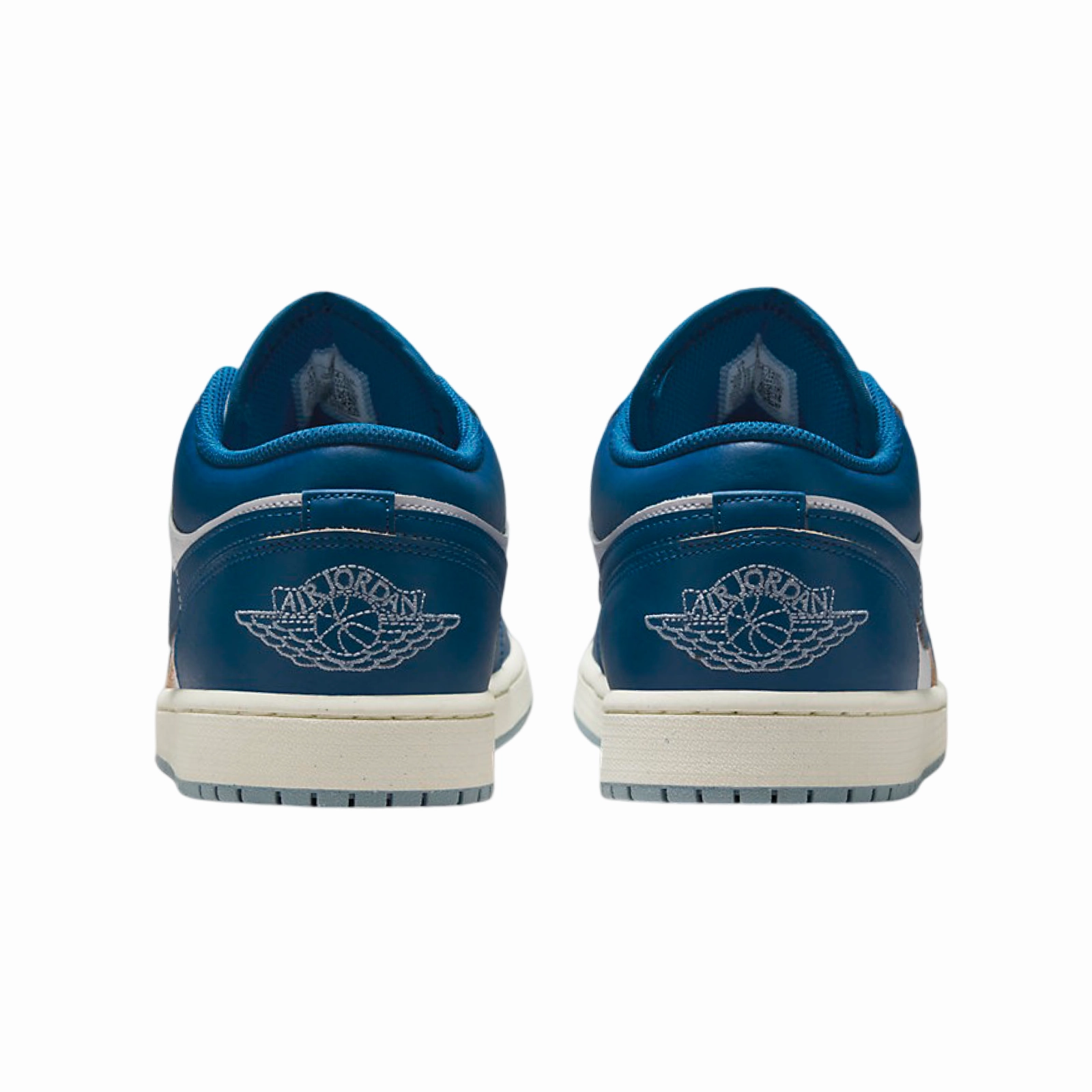 Air Jordan 1 Low Industrial Blue White Basketball Shoes