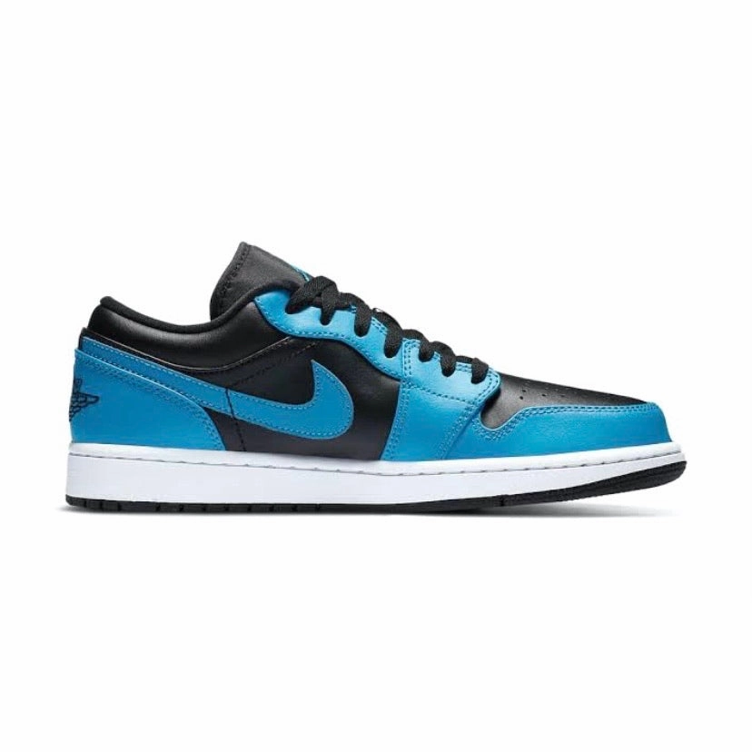 Air Jordan 1 Low Laser Blue Black Retro Sneakers