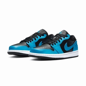 Air Jordan 1 Low Laser Blue Black Air Jordan retro sneakers for street style