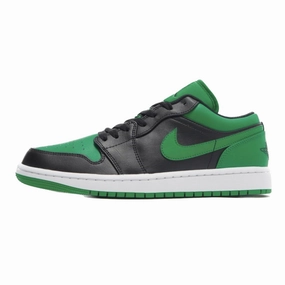 Air Jordan 1 Low Lucky Green Black White Air Jordan basketball shoes with classic look