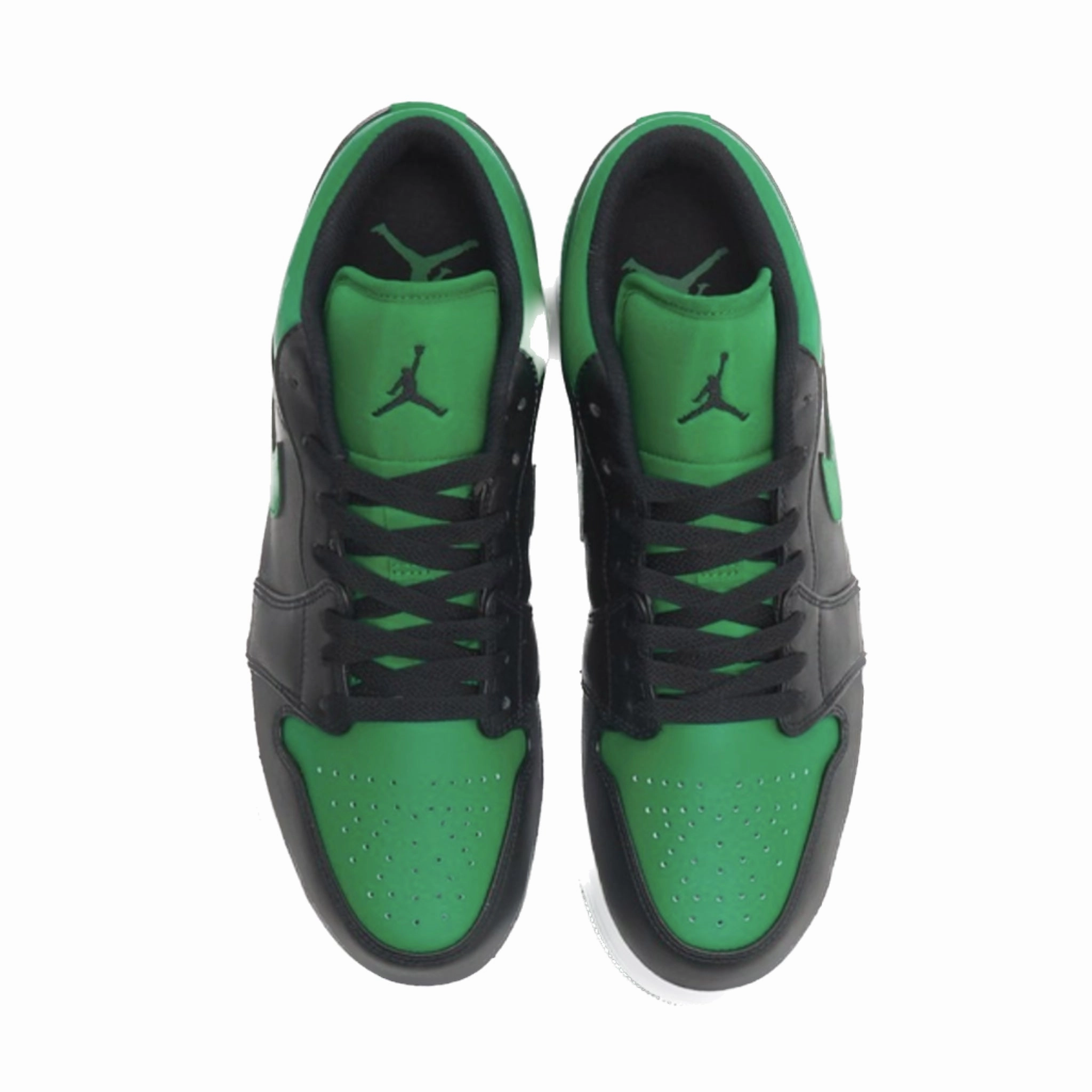 Air Jordan 1 Low Lucky Green Black White Basketball Shoes