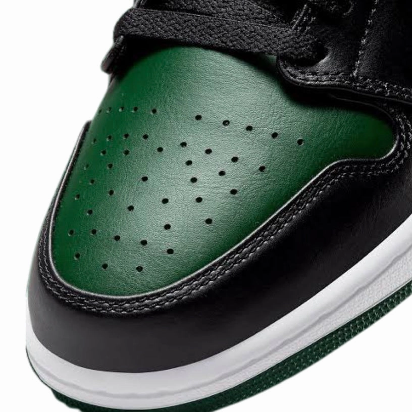 Air Jordan 1 Low Noble Green Toe Retro Sneakers