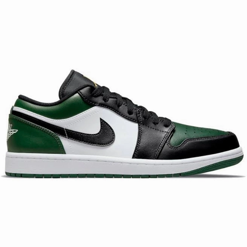 Air Jordan 1 Low Noble Green Toe Retro Sneakers