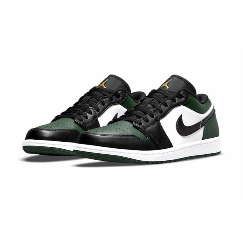 Air Jordan 1 Low Noble Green Toe Retro Sneakers