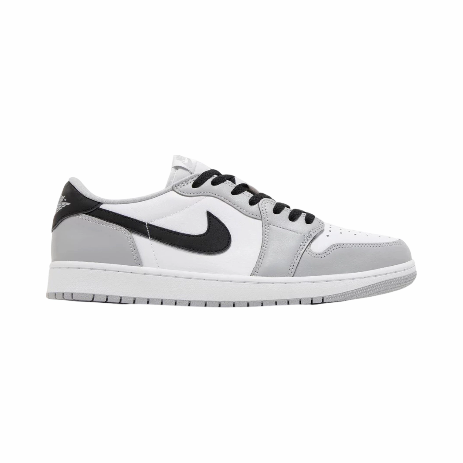 Air Jordan 1 Low OG Barons White Black Wolf Grey Basketball Shoes