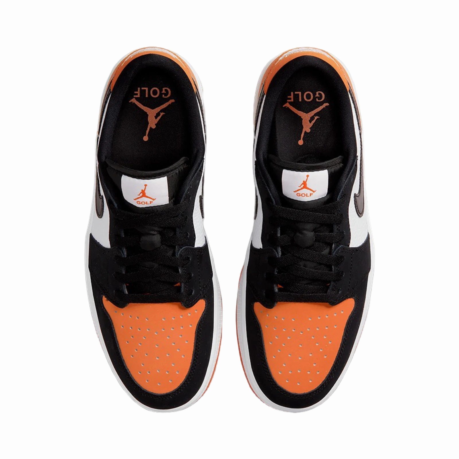 Air Jordan 1 Low OG Golf Shattered Backboard Starfish Black White Basketball Shoes