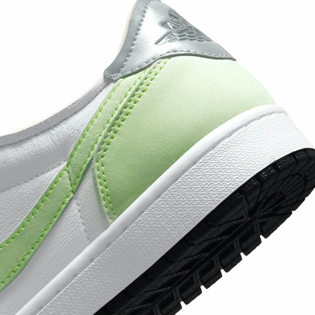 Air Jordan 1 Low OG White Ghost Green Black Retro Sneakers