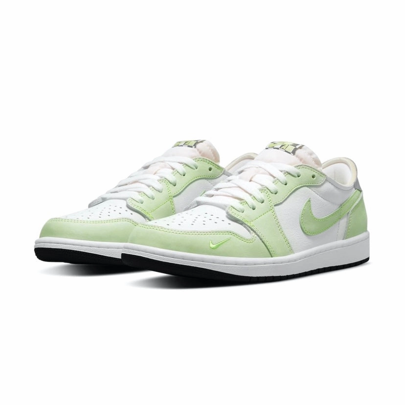 Air Jordan 1 Low OG White Ghost Green Black Air Jordan retro sneakers for street style