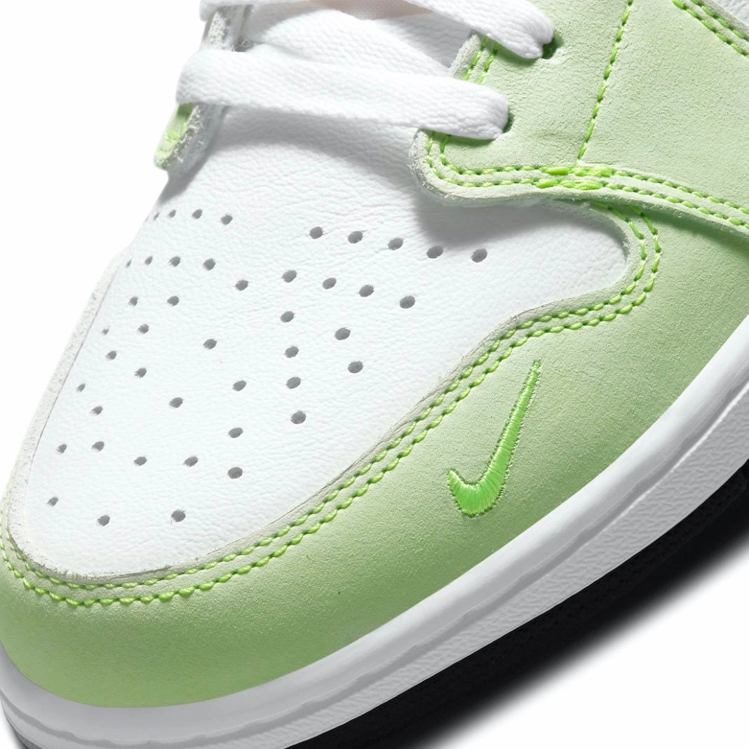 Air Jordan 1 Low OG White Ghost Green Black Retro Sneakers